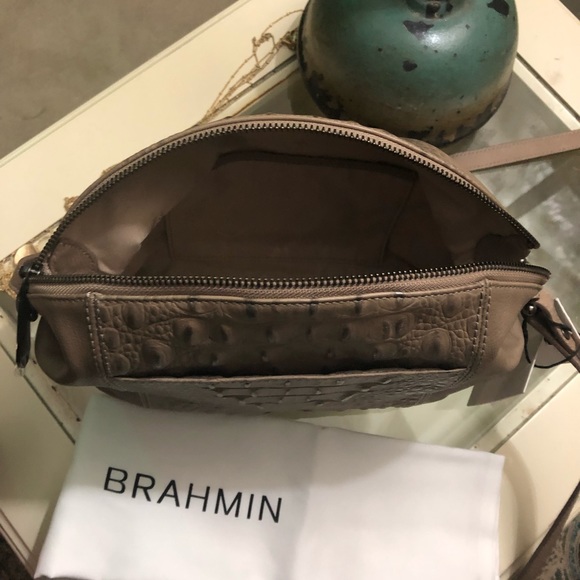 BRAHMIN HALEY WARM GRAY COLLODI CROSSBODY BAG handbag BRAHMIN HALEY WARM GRAY COLLODI CROSSBODY BAG handbag